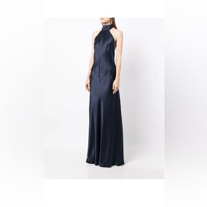 Michelle Mason
backless halter-neck tie gown
